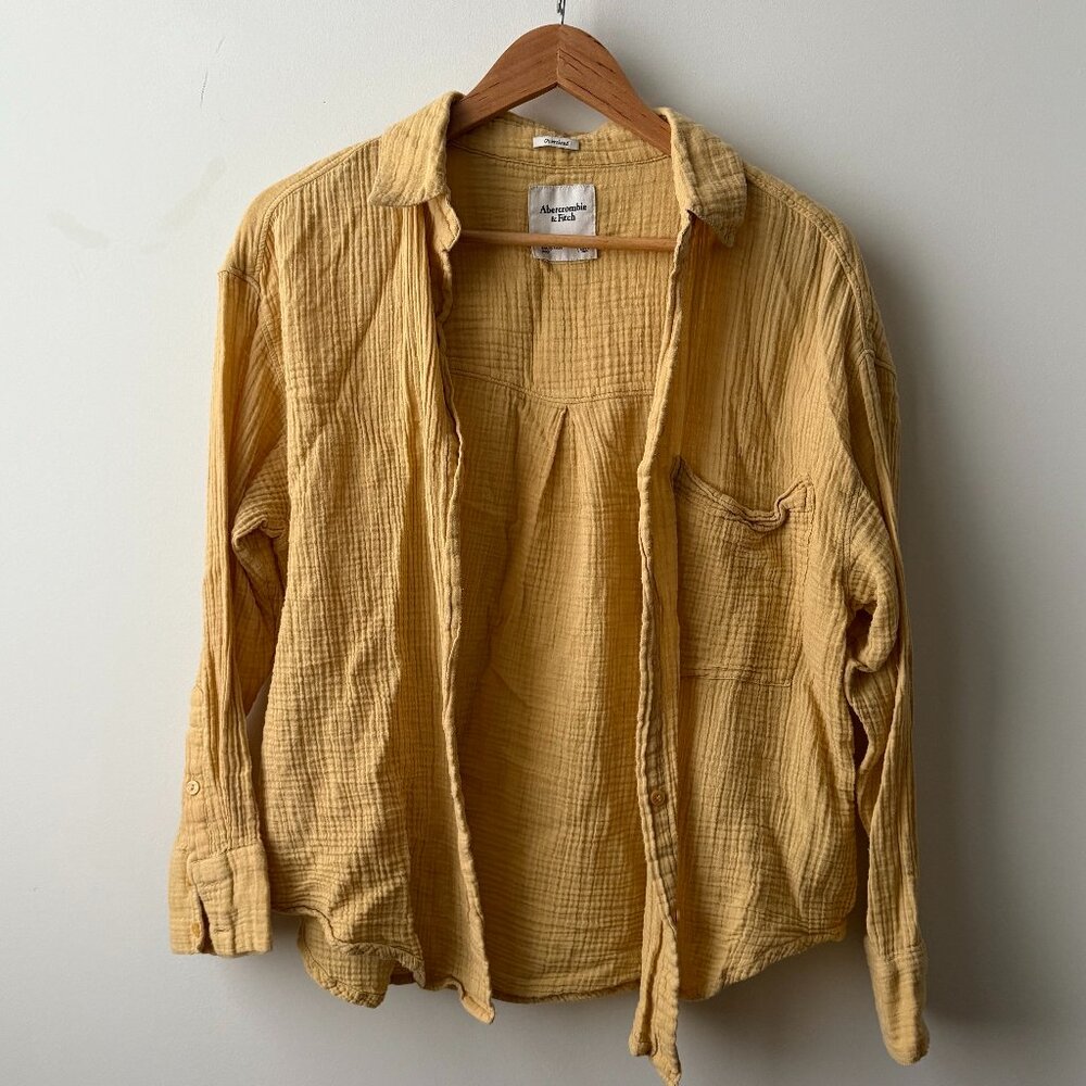 Gauze button down shirt